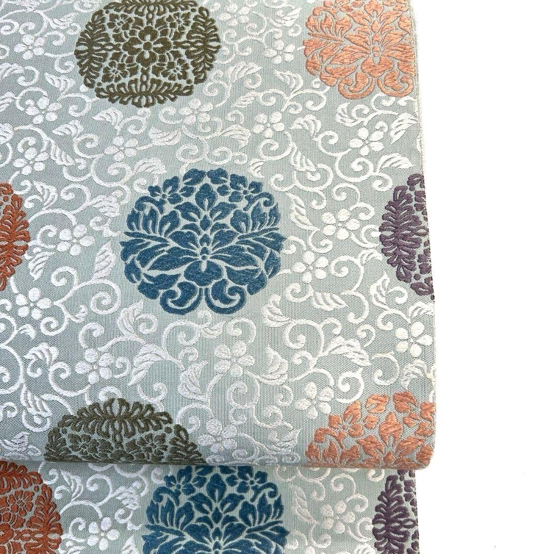 袋帯　唐織　唐花模様　花紋　菖蒲紋　着物　045a p