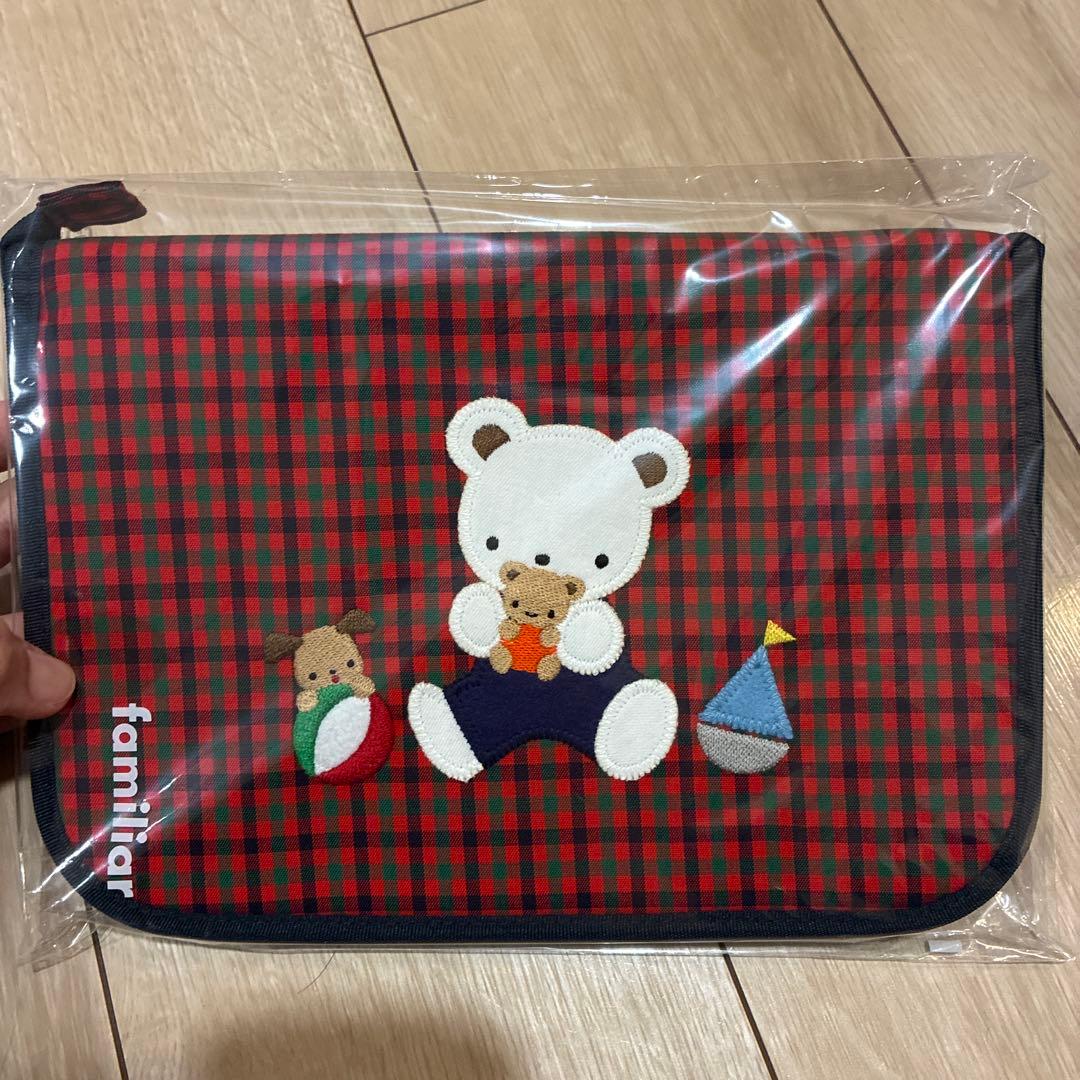 未開封品！familiar 母子手帳ケース チェック柄