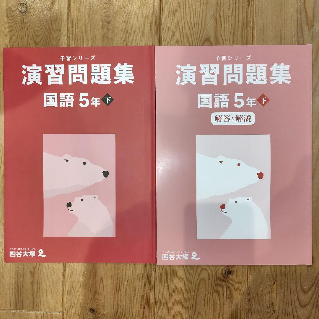 【国語】小5 早稲田アカデミー 予習シリーズ・演習問題・練成問題・漢字と言葉上下