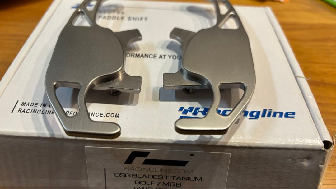 RacingLine製 VW DSG パドルシフター　チタンシルバー