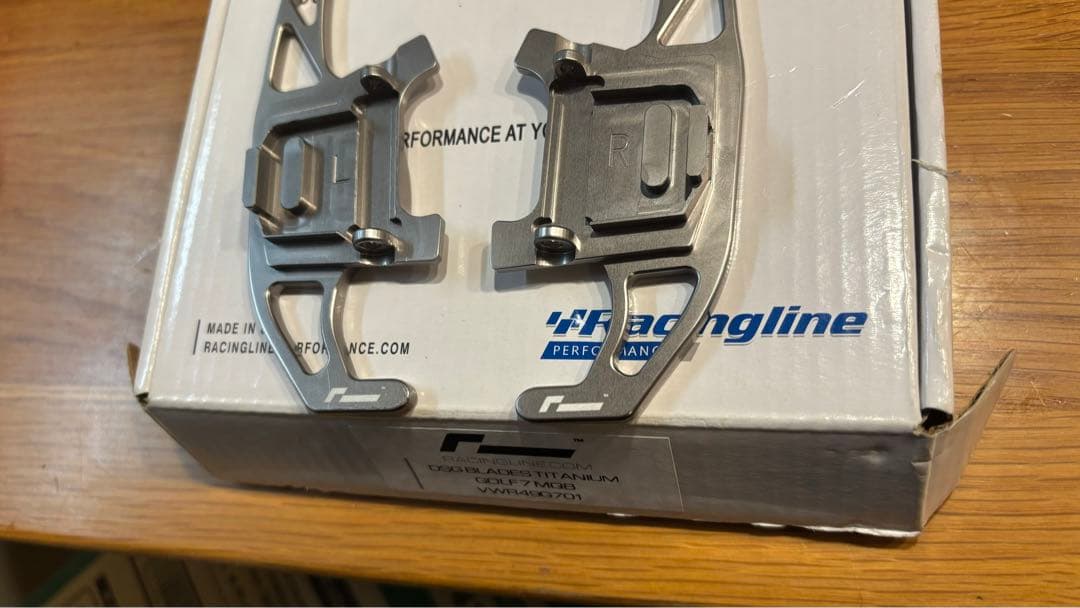 RacingLine製 VW DSG パドルシフター　チタンシルバー