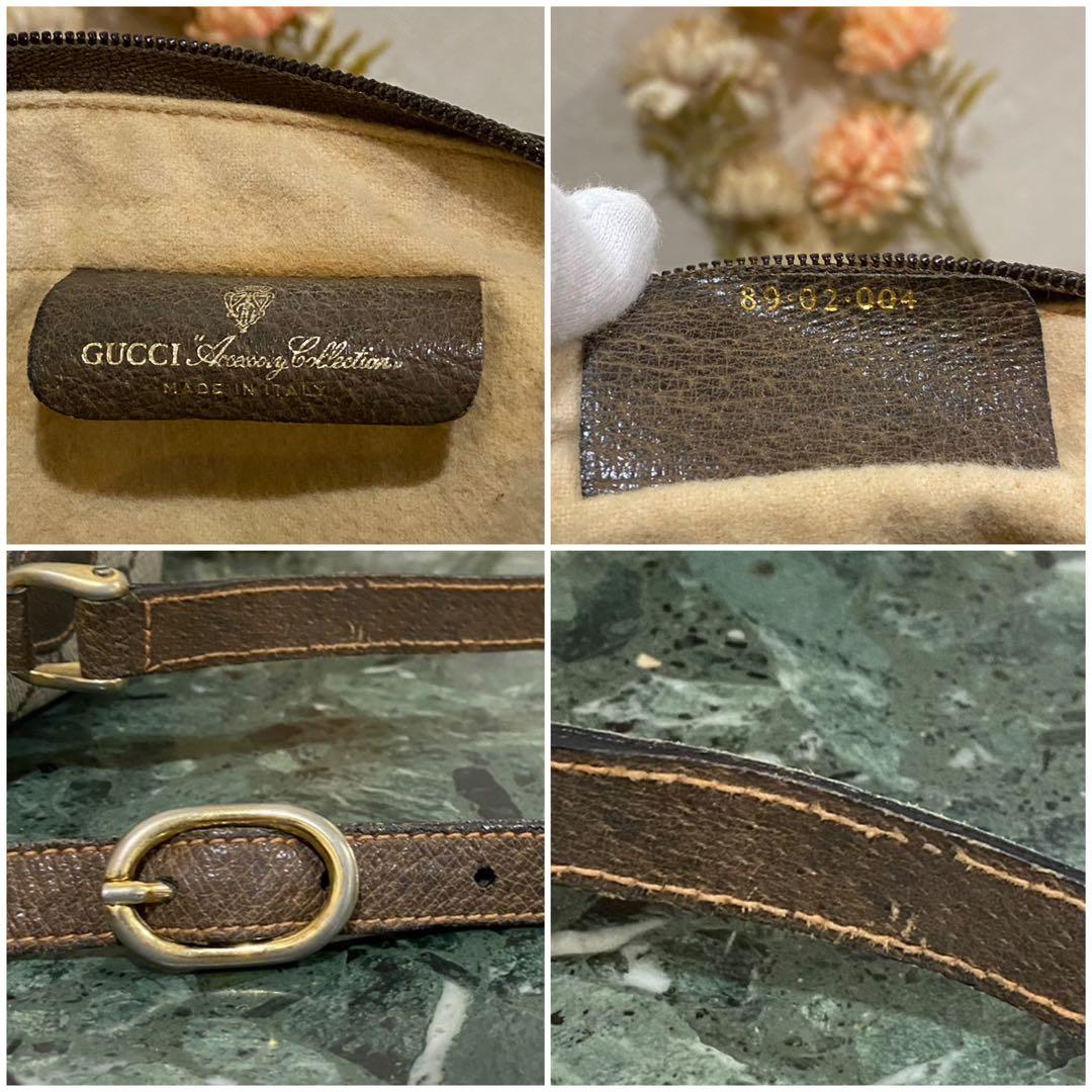 希少 80'S OLD GUCCI シェリーライン ショルダーバッグ GG
