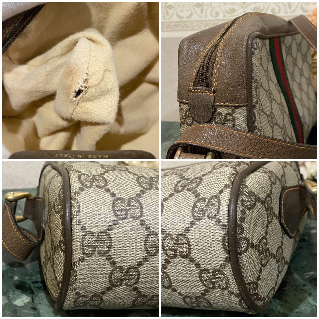 希少 80'S OLD GUCCI シェリーライン ショルダーバッグ GG