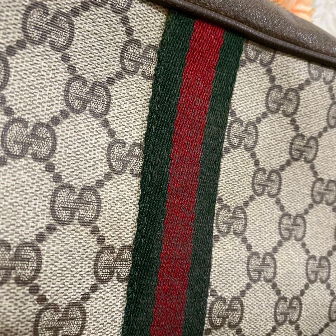 希少 80'S OLD GUCCI シェリーライン ショルダーバッグ GG