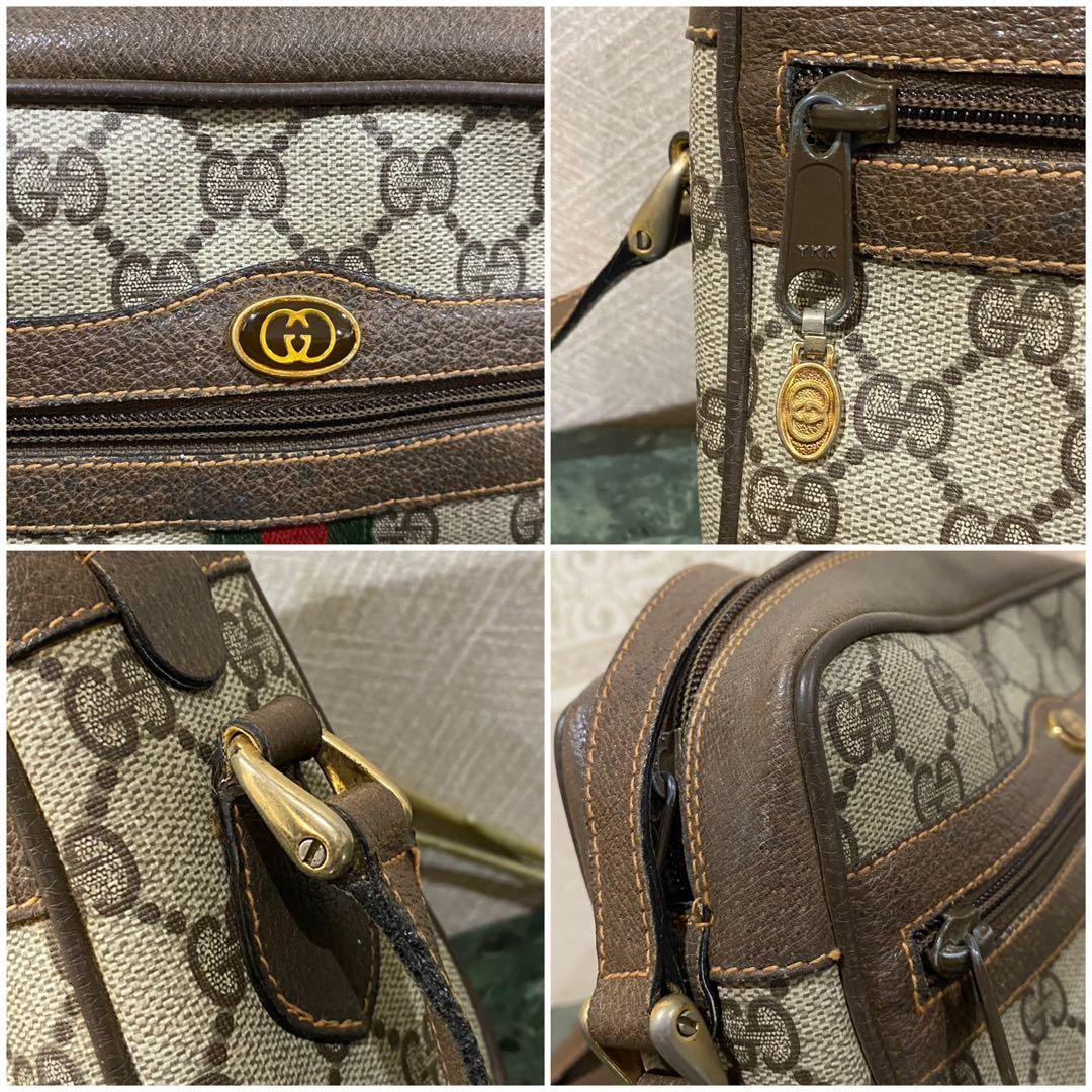 希少 80'S OLD GUCCI シェリーライン ショルダーバッグ GG