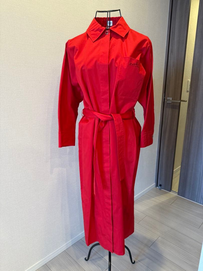 最終価格新品HERMESエルメス　 シャツワンピース　シャツドレス34 24SS