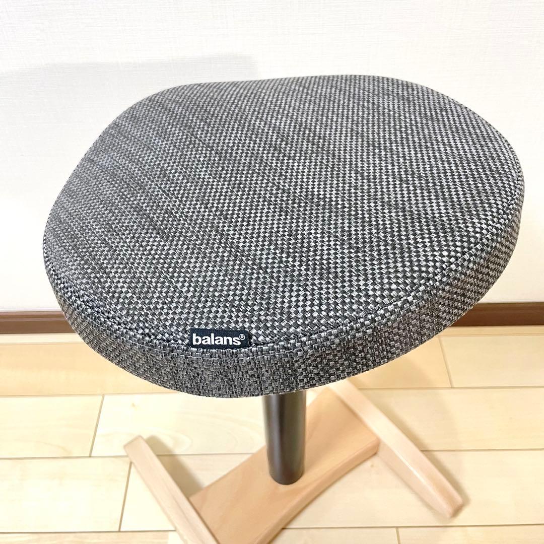 バランスラボ バランスチェア バランスシナジー 織柄グレー 中古美品