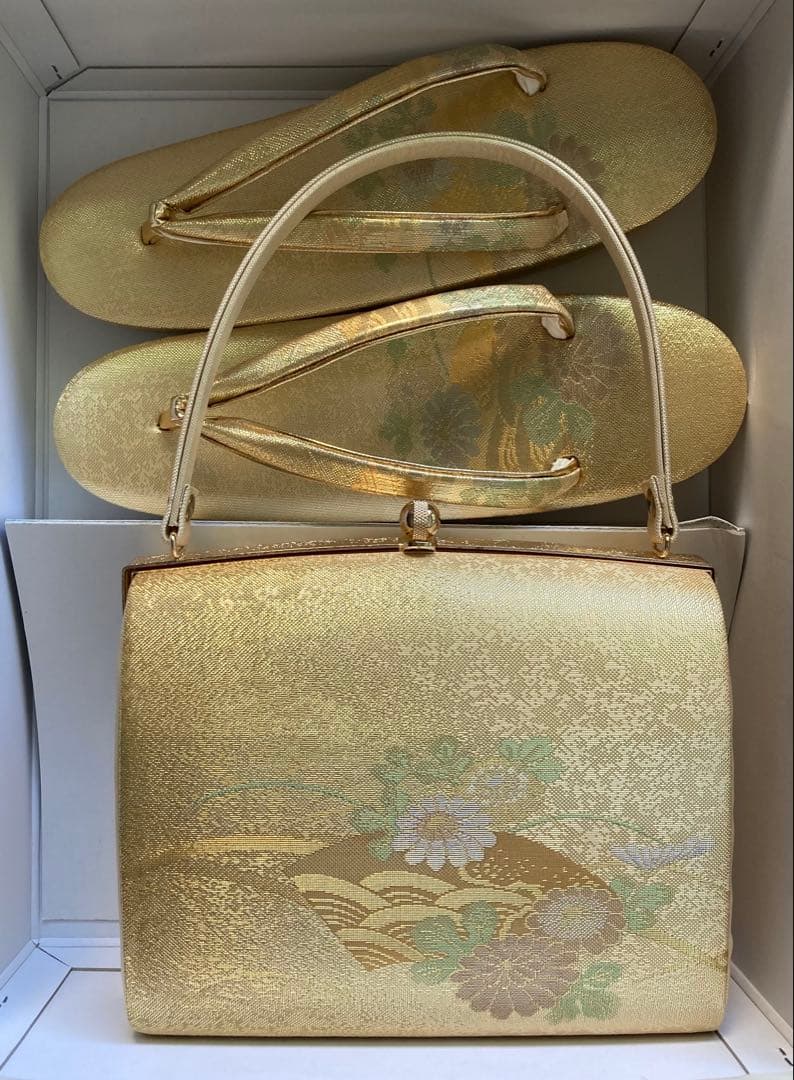 和装用バッグと草履セット 佐賀錦