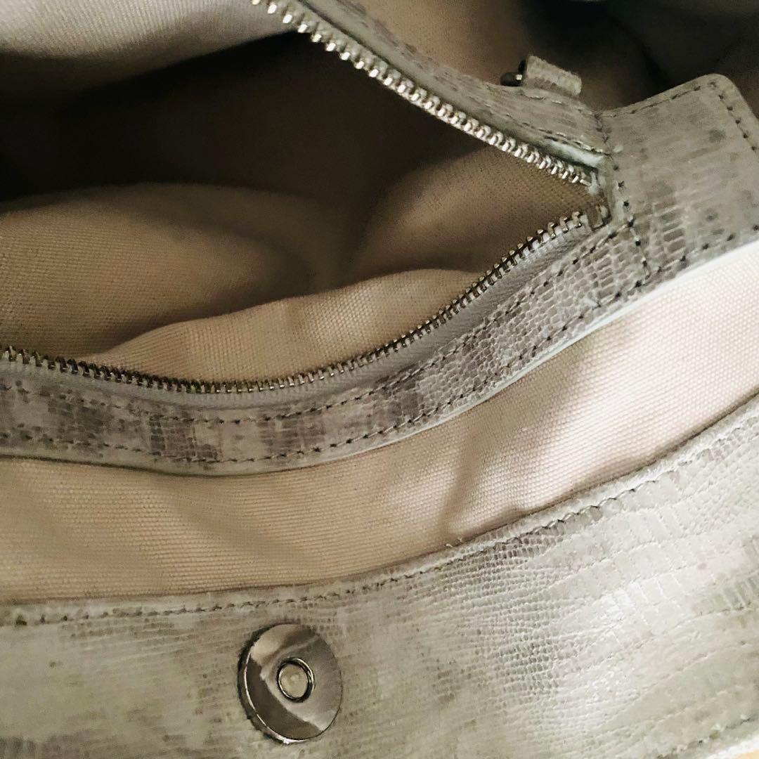 未使用❣️ TORY BURCH トリーバーチ ホーボーバッグ ライトグレー　袋付