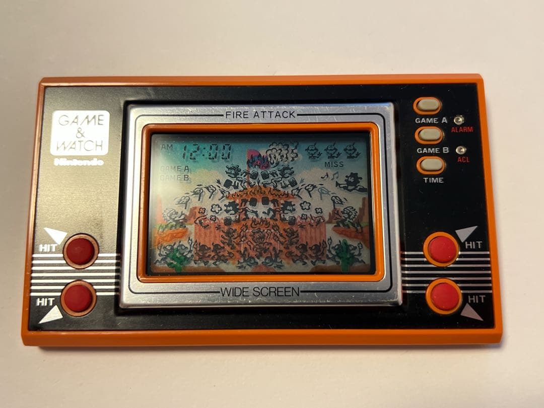 任天堂　 ゲームウォッチ　FIRE ATTACKファイアーアタック　箱説付