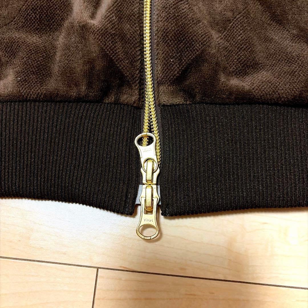 【希少】フレッドペリー トラックジャケット ベロア アーガイル ゴールド刺繍 M