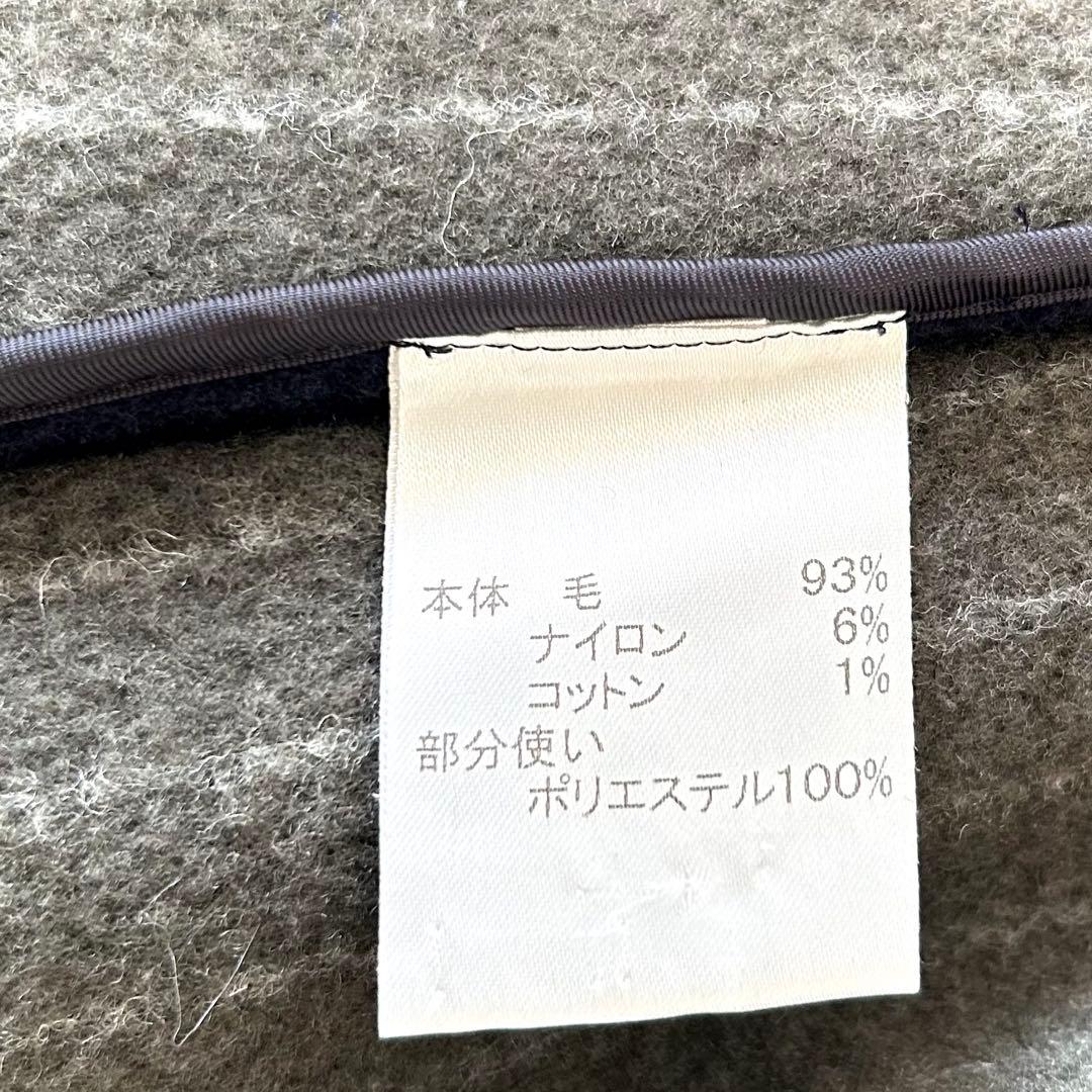 レリアン系列 ネミカ ウール ポンチョコート ネイビー ショート丈 ゆったりめ