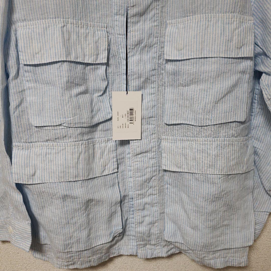 新品未使用SANSESANSEリネンジャケットカバーオールM65 L