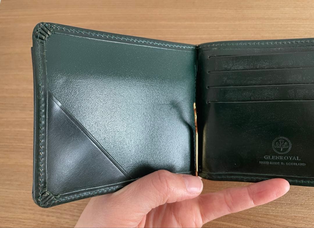 【GLEN（グレンロイヤル）】マネークリップ(小銭入れ付)