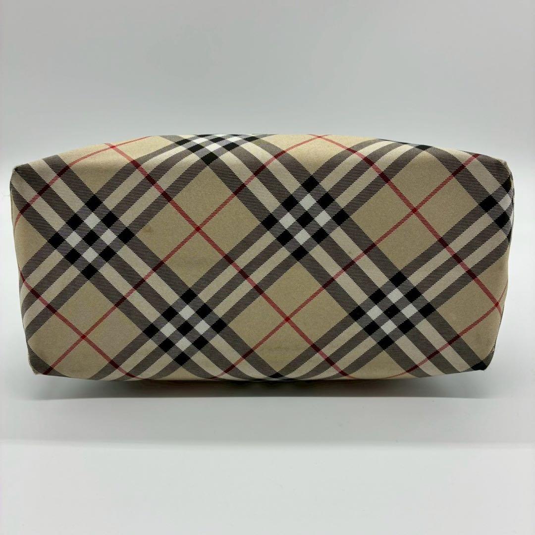 バーバリーブルーレーベル　デニム生地　ミニトート　ハンドバッグ　ノバチェック