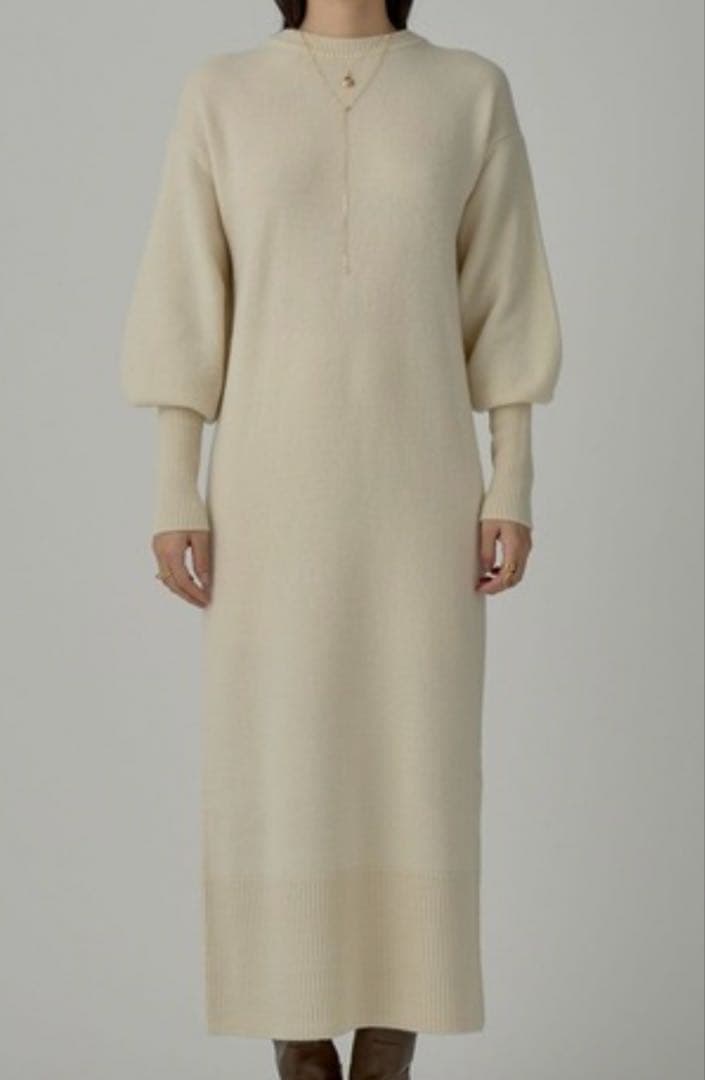 chaos ソイウールニットワンピース　ドゥーズィエムクラス　plage