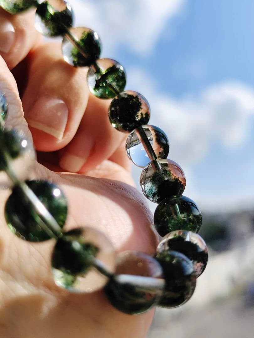 グリーンガーデンクォーツ 10ミリ K00688◆透明感◆