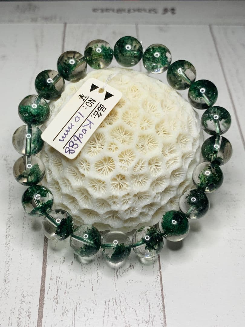 グリーンガーデンクォーツ 10ミリ K00688◆透明感◆