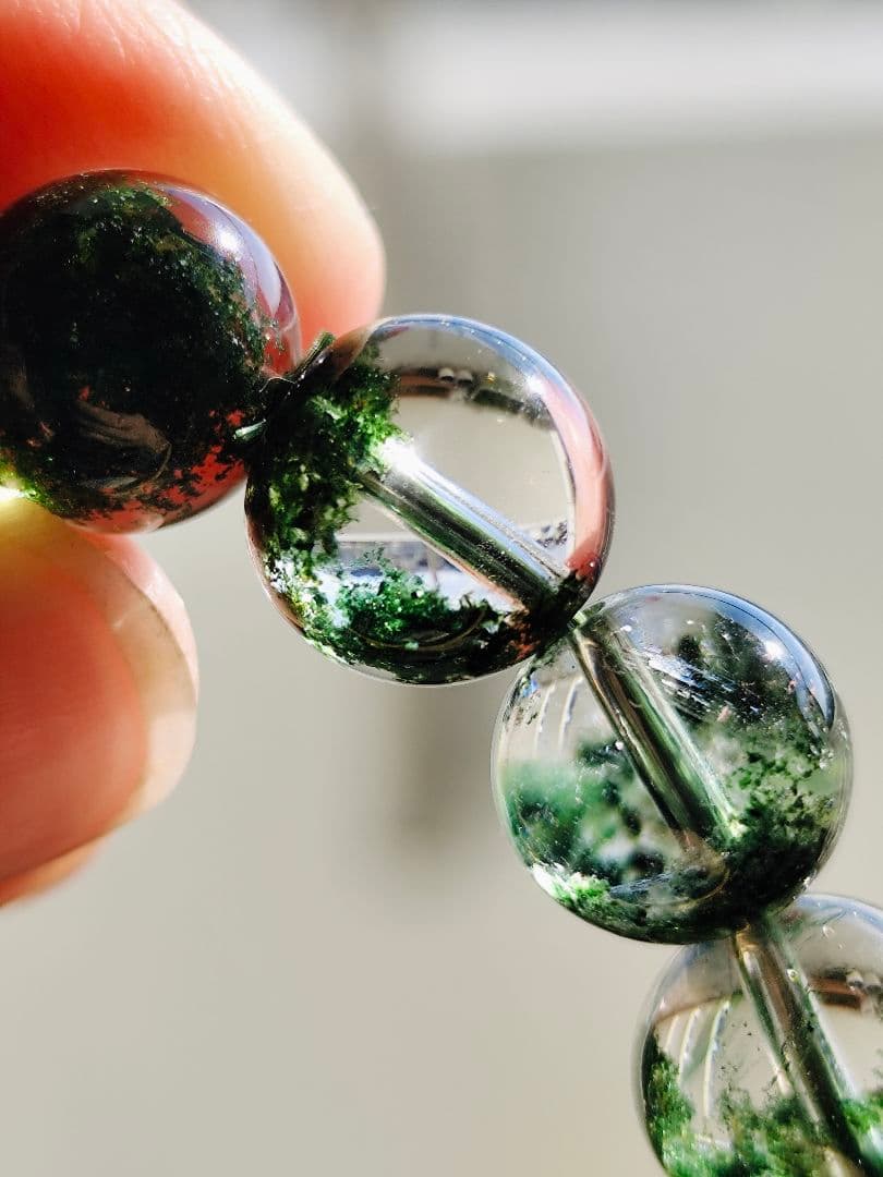 グリーンガーデンクォーツ 10ミリ K00688◆透明感◆