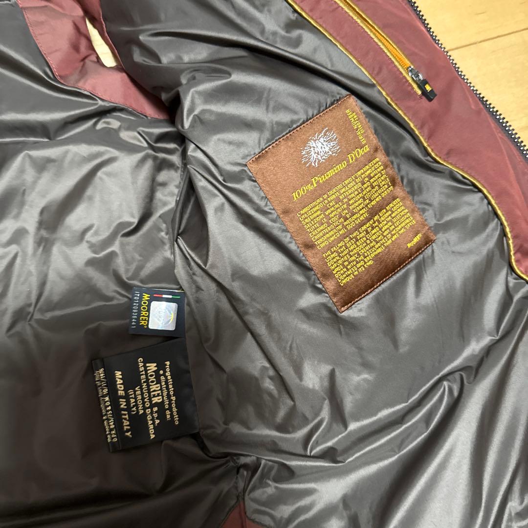 ミ*リ様 MOORER ムーレー　FAYER-KM バーガンディダウンベスト　サ