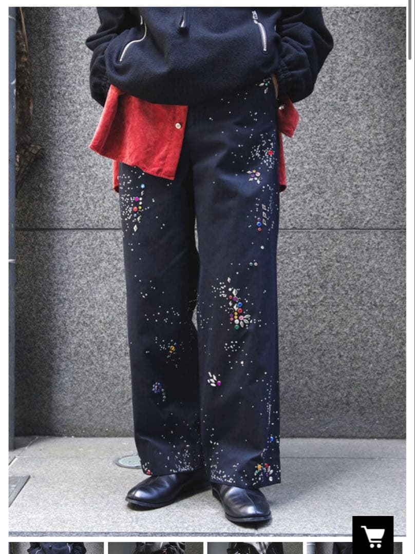 パンツ masu 25aw GALAXY STRAIGHT TROUSERS