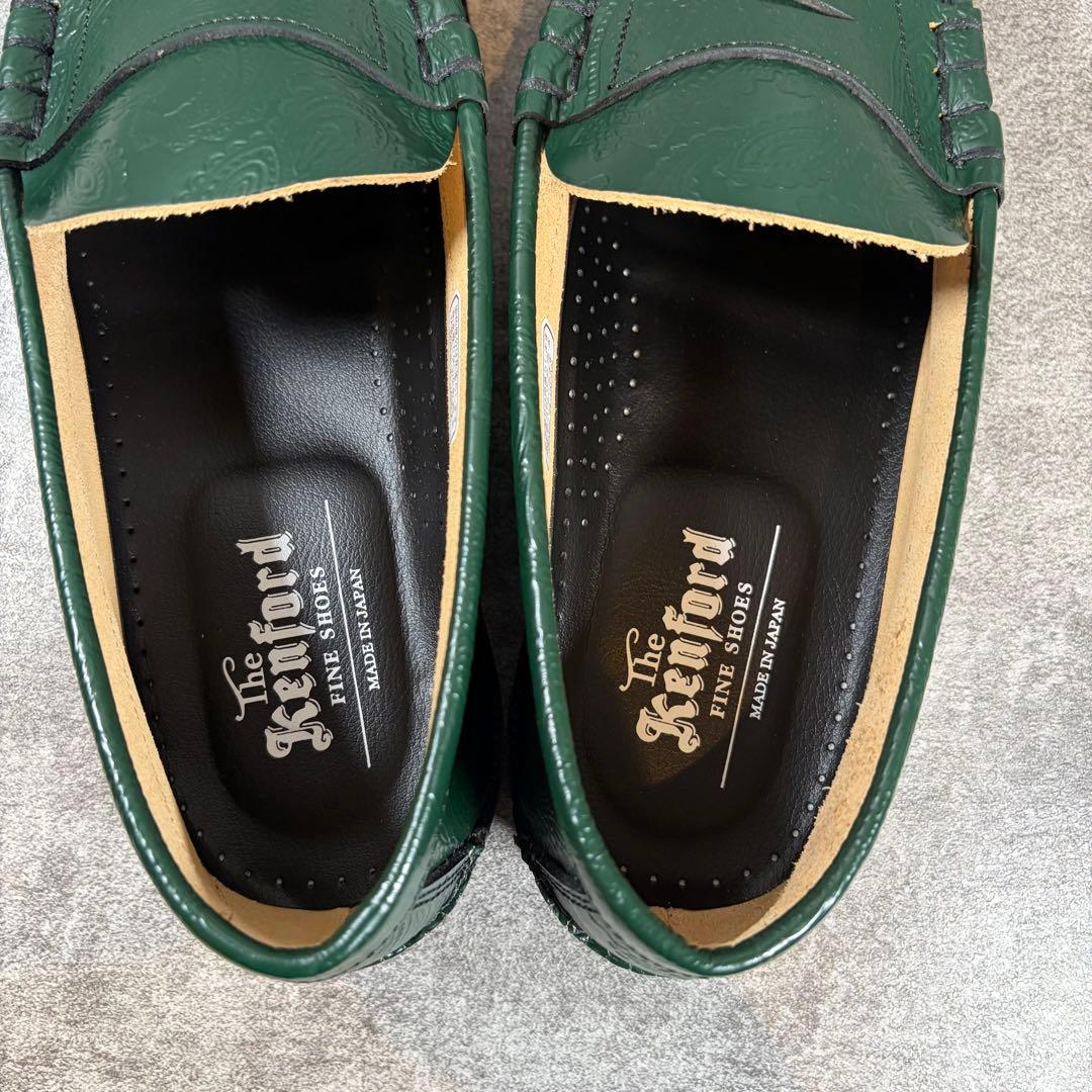 極美品✨KENFORD ケンフォード　ペイズリー　レザー　ローファー　K004