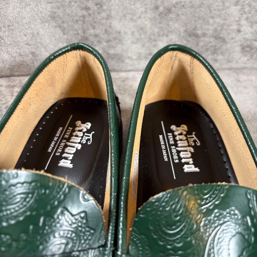 極美品✨KENFORD ケンフォード　ペイズリー　レザー　ローファー　K004