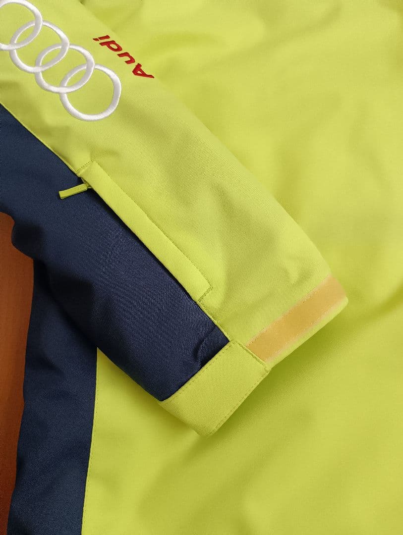 Phenix スキーウェア上下セット160 （蛍光イエロー×ネイビー）