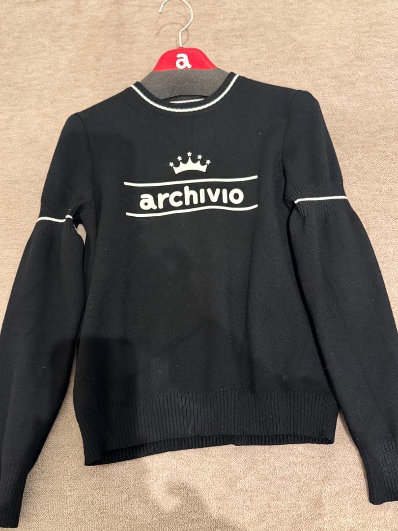 archivio 黒 プルオーバー セーター