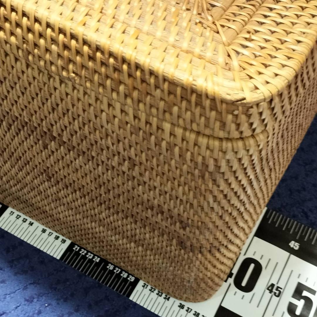 最終値下げ！アタ★バリ島★蓋付き収納ボックス深型大容量　籠