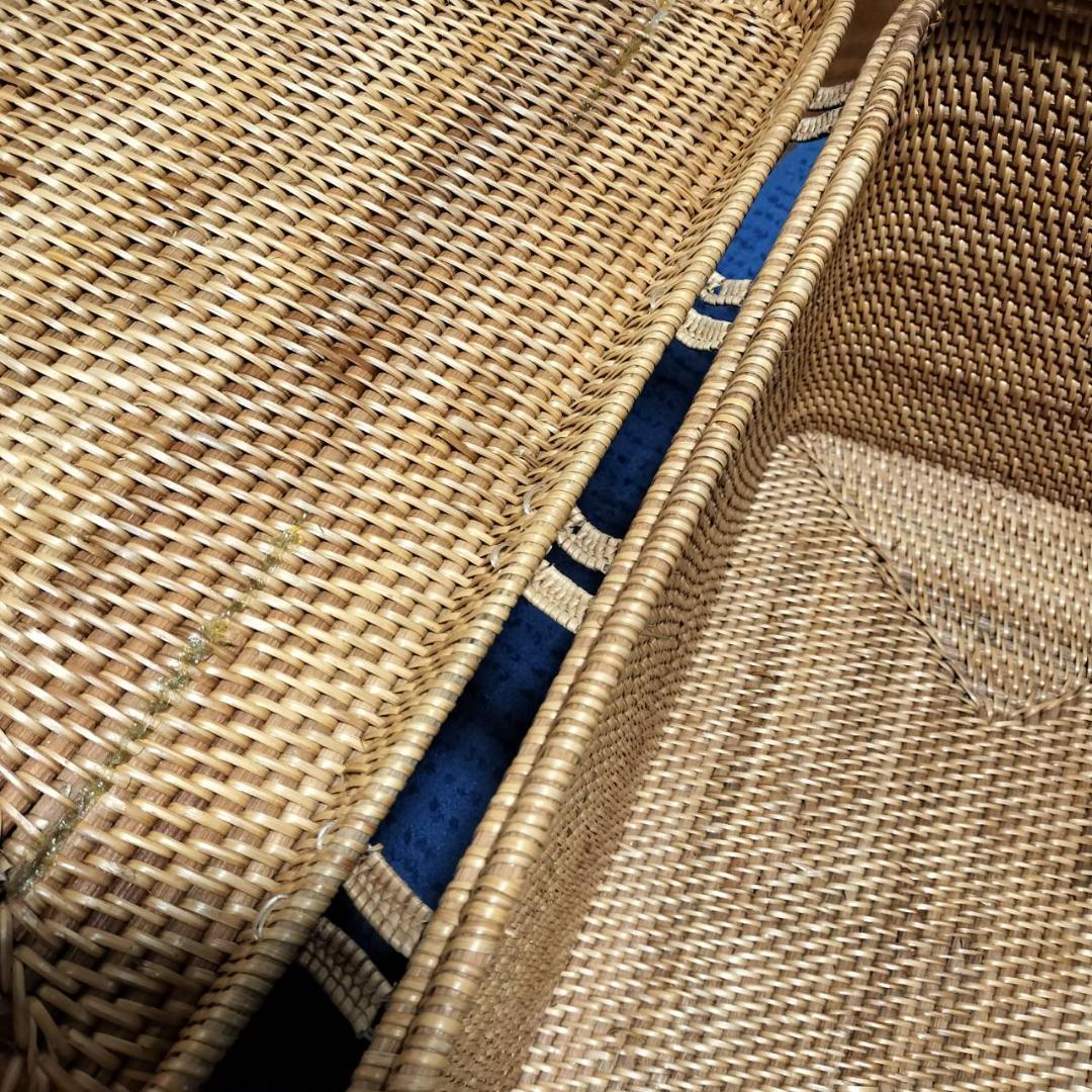 最終値下げ！アタ★バリ島★蓋付き収納ボックス深型大容量　籠