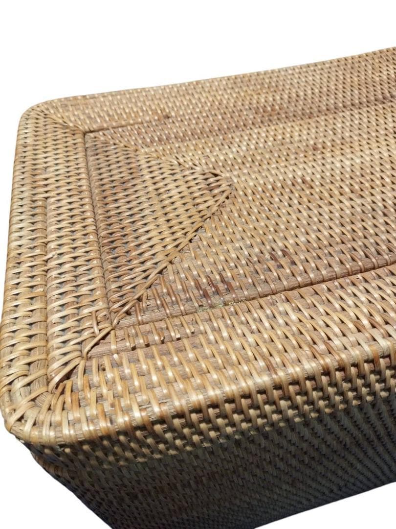 最終値下げ！アタ★バリ島★蓋付き収納ボックス深型大容量　籠