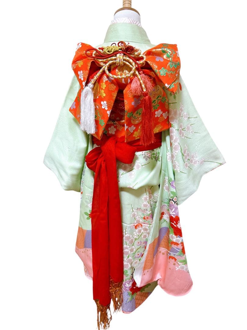 お買い得品♡七五三　7歳　フルセット　女の子　一式　ミントグリーン