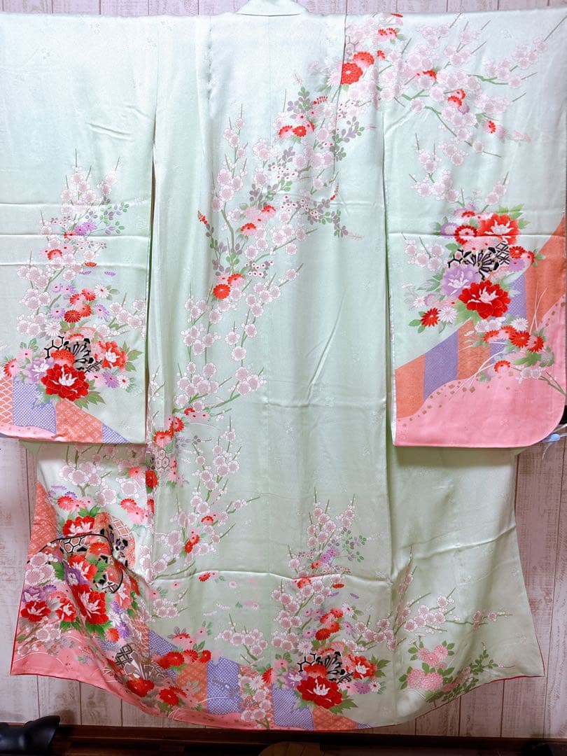 お買い得品♡七五三　7歳　フルセット　女の子　一式　ミントグリーン