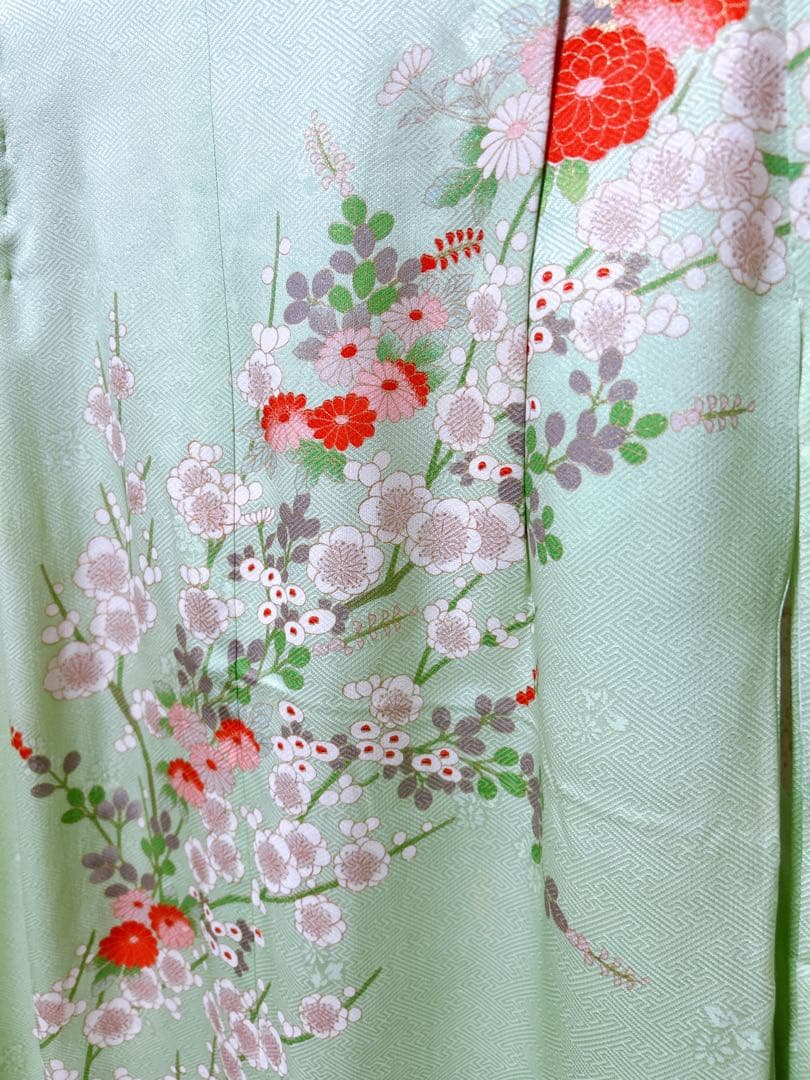 お買い得品♡七五三　7歳　フルセット　女の子　一式　ミントグリーン