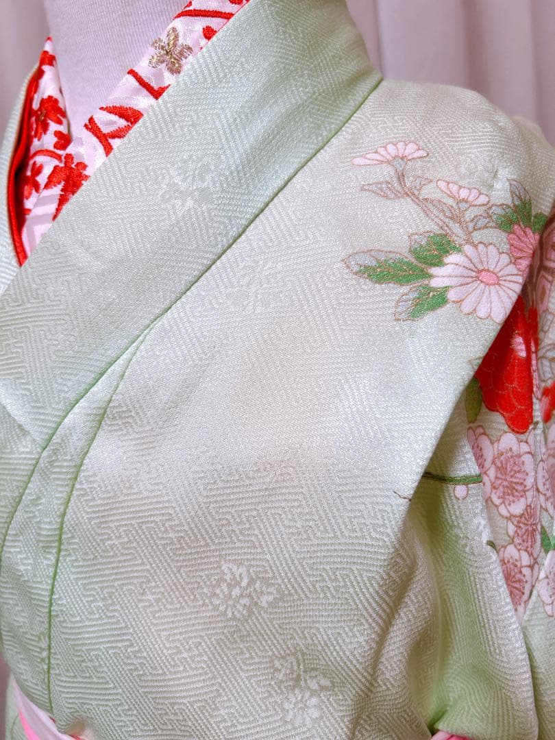 お買い得品♡七五三　7歳　フルセット　女の子　一式　ミントグリーン