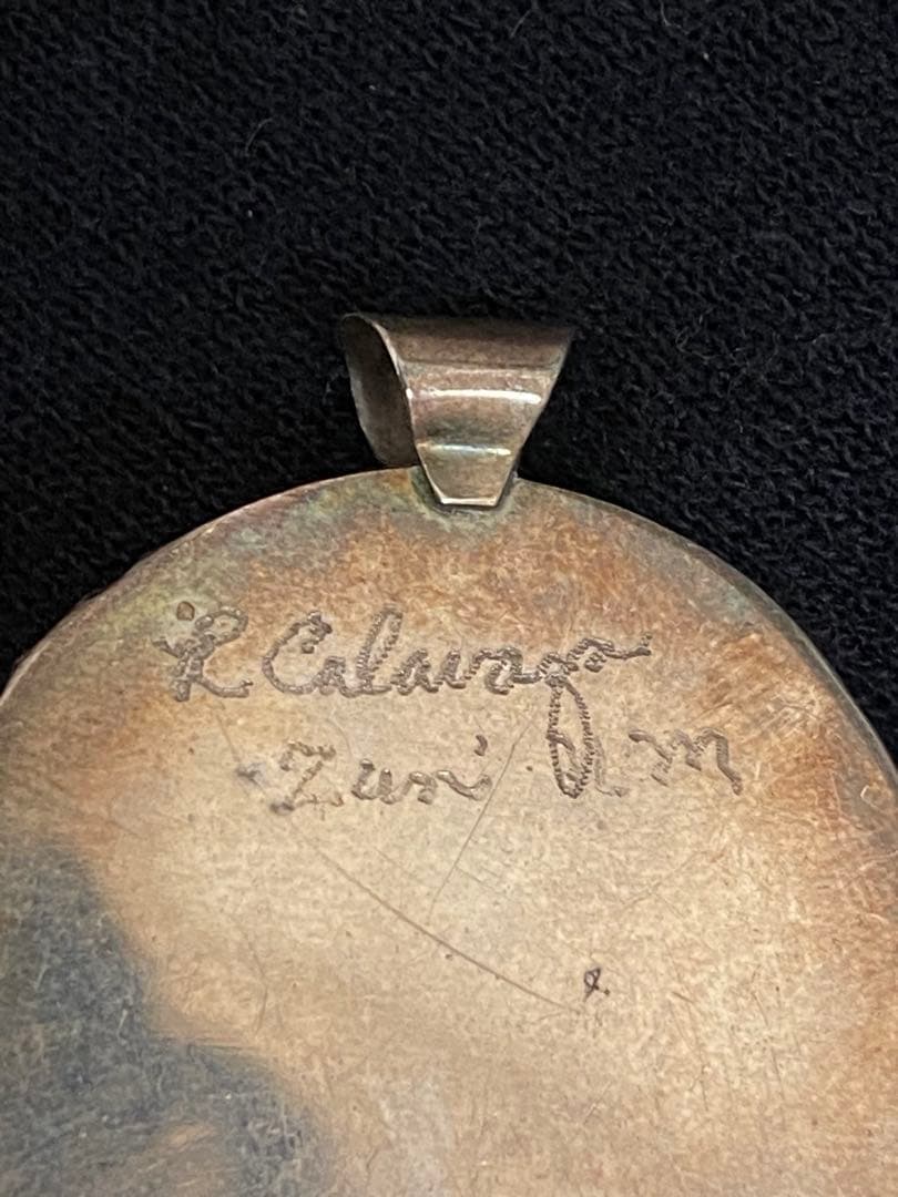 激レア　インディアンジュエリー　ズニ族　ペンダント　トップ　vintage