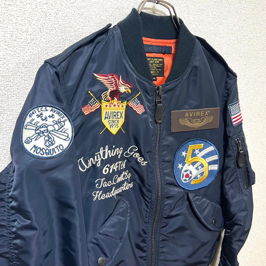 【極美品】AVIREX フライトジャケット L-2A 5th AIR FORCE