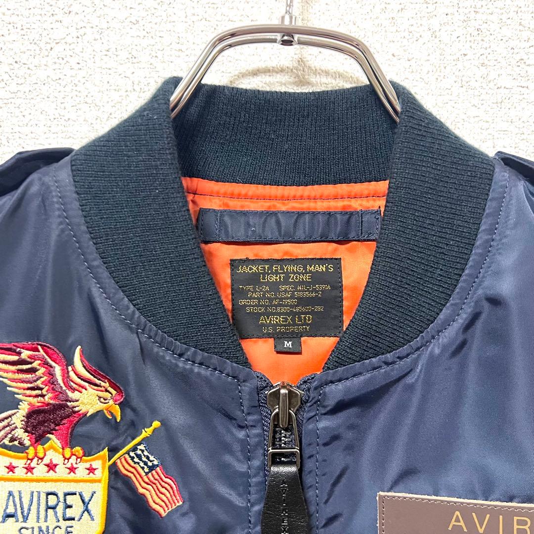 【極美品】AVIREX フライトジャケット L-2A 5th AIR FORCE
