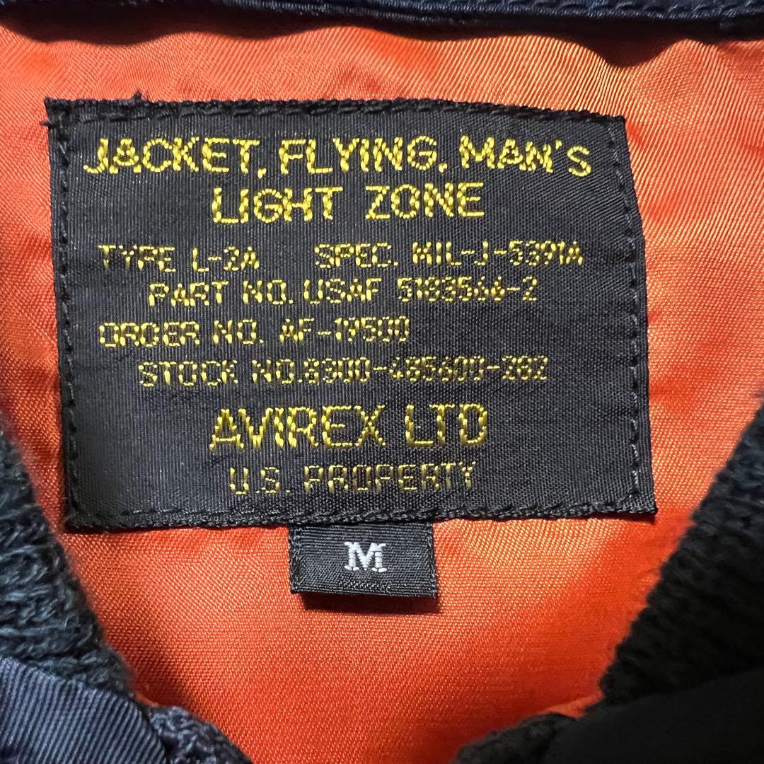 【極美品】AVIREX フライトジャケット L-2A 5th AIR FORCE