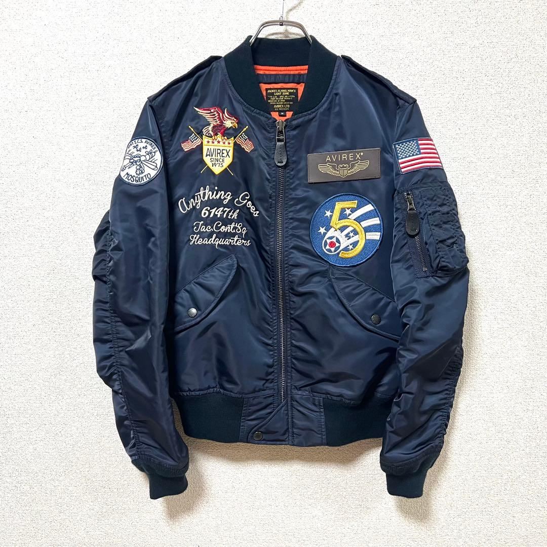 【極美品】AVIREX フライトジャケット L-2A 5th AIR FORCE