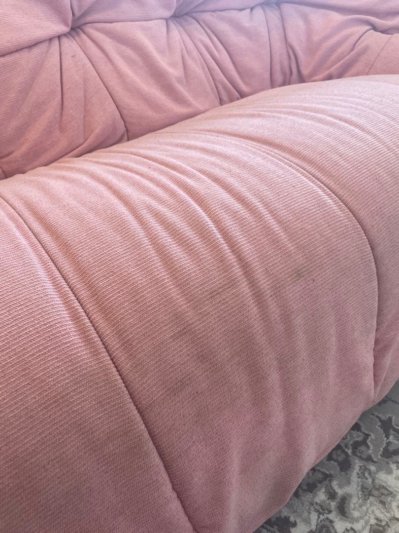 【コンサっ子】 リーンロゼ ブリガンタン　2pピンクカーブソファ