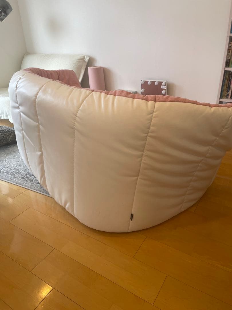 【コンサっ子】 リーンロゼ ブリガンタン　2pピンクカーブソファ