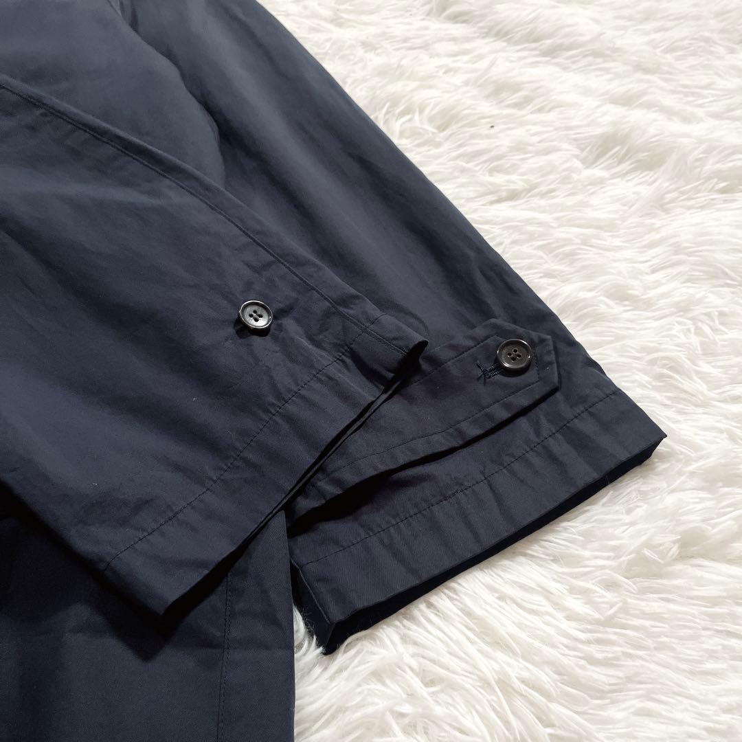 TOUJOUR トゥジュー　ステンカラー ハーフフィールド コート ネイビー