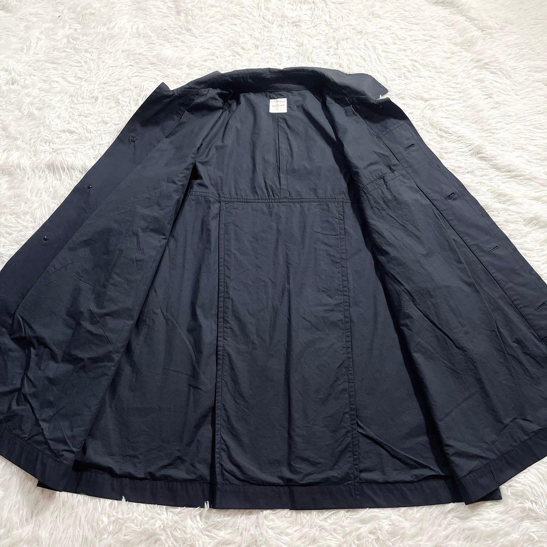 TOUJOUR トゥジュー　ステンカラー ハーフフィールド コート ネイビー