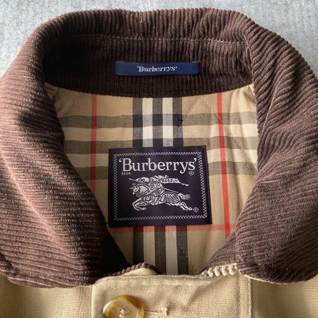 【希少】90sバーバリー ハンティングジャケット 襟コーデュロイ
