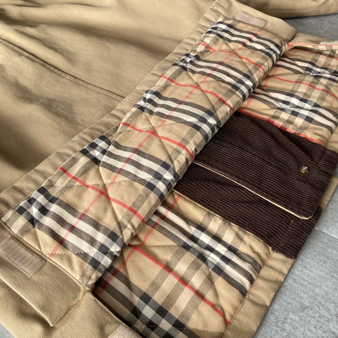 【希少】90sバーバリー ハンティングジャケット 襟コーデュロイ