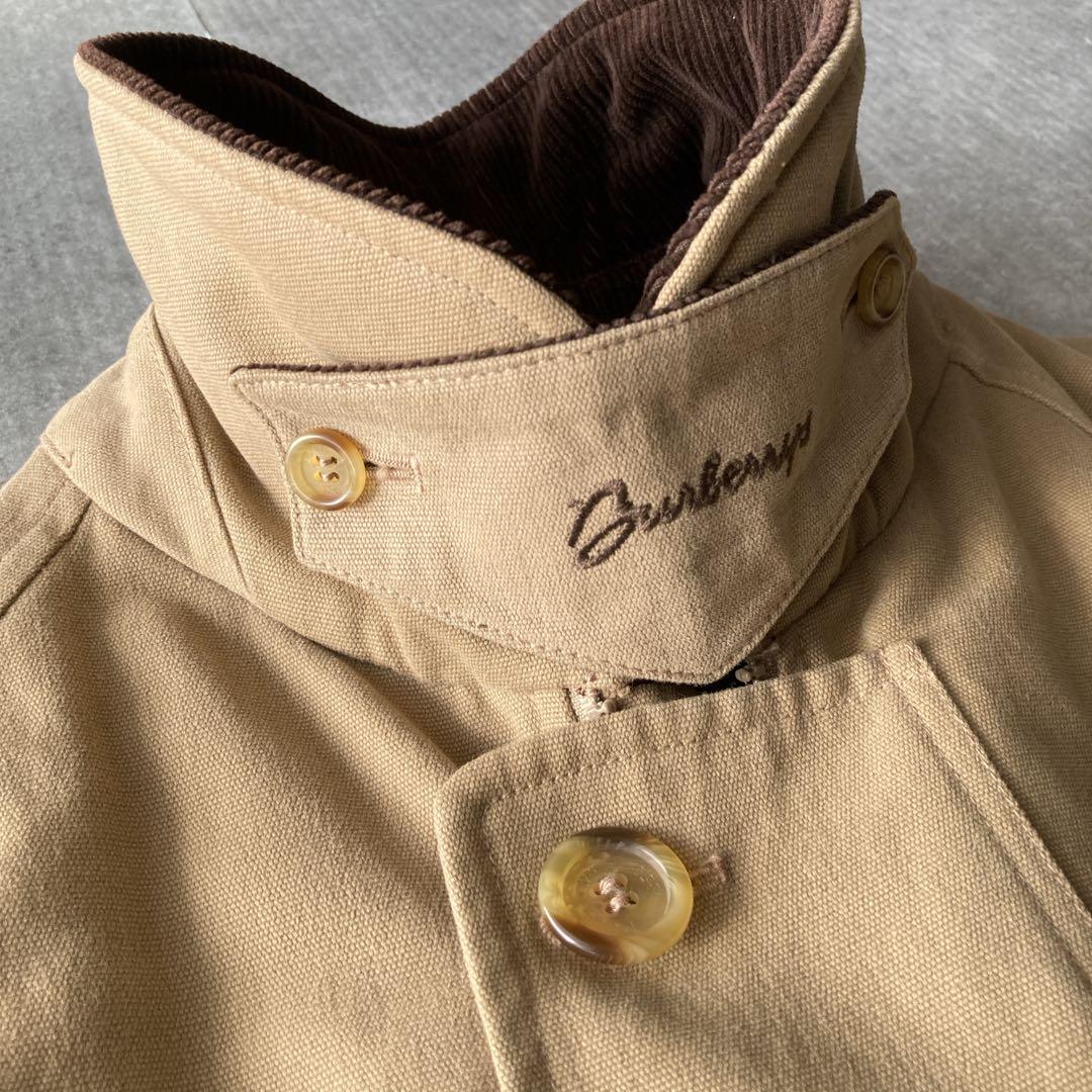 【希少】90sバーバリー ハンティングジャケット 襟コーデュロイ