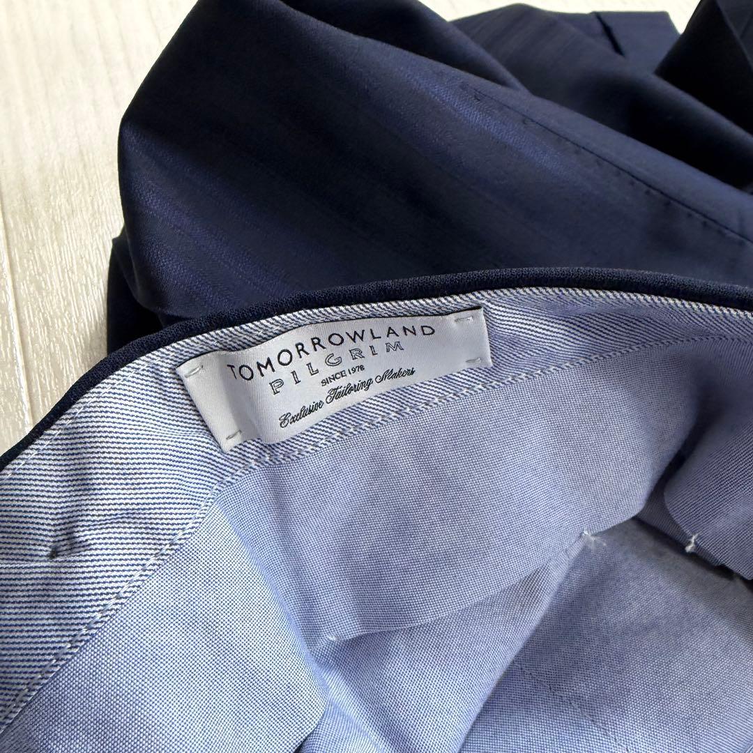 極美品 トゥモローランド ピルグリム ゼニア 大きい XL ネイビー 段返り