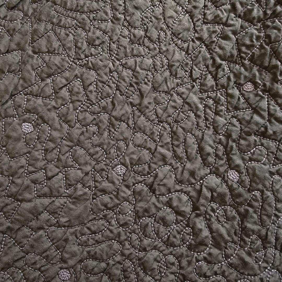 ヨーガンレール 総刺繍 シルク 中綿 リバーシブル ロング ガウン コート